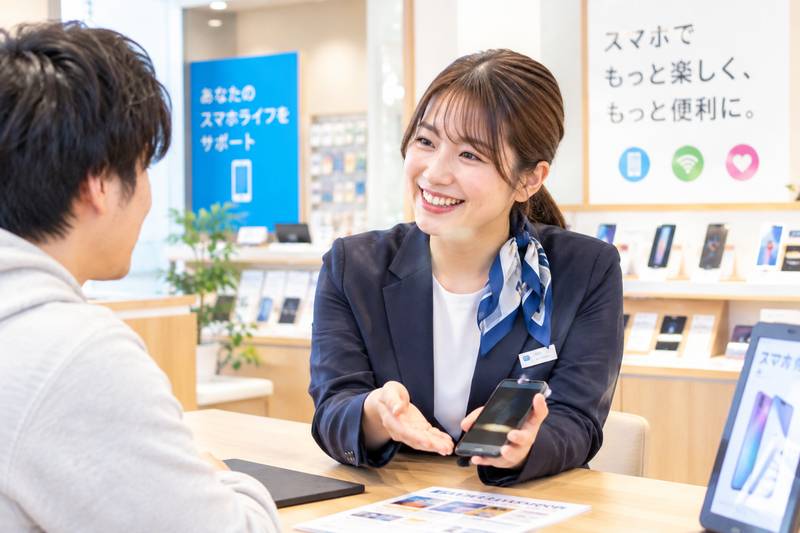 携帯ショップを展開しており、業界3位の実力
