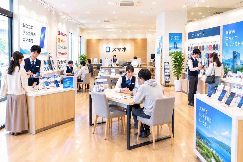 業界３位の携帯ショップを展開